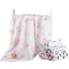 Muslin Swaddles Baby Blankets Soft Bath Gauze Infant Wrap Baby Swaddle Wraps Breastfeeding Cover Photography Accessories 75 Designs DW6271