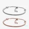 luxury- 925 Sterling Silver Bracelets For Women Jewelry DIY Fit Pandora Charm Snake Chain Slider Charms Bracelet Design Fashion Classic