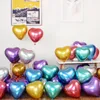Kalp şeklinde lateks balon 50 adet / torba 10 inç 2.2g metal lateks balonlar düğün doğum günü sevgililer festivali parti dekorasyon balonlar