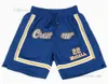 2022 College Basketball Shorts Movie JUST DON Men Zipper Pockets All Team Retro Sweatpants Hip Pop Fashion Pant Cousu Top Qualité Noir Bleu Blanc