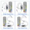DC12V LED RGB Controller Wifi Music Controller Double Output IR Remote Controller For LED RGB Strip