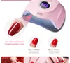 180W LED Lamp Nail Dryers 45 LEDs UV Ice Lamp For Drying Gel Polish 10/30/60/99s Timer Auto Sensor Manicure Tools