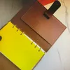 ウォレットノートブックミディアムアジェンダカバーワークビジネスレディースファッションクレジットカードケースラグジュアリーウォレット象徴的な茶色の防水can341l