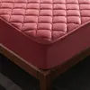 160 * 200 cm pelúcia engrossar cobertura colchão capa quente macio cristal veludo rei rainha acolchoado cama de colchão colchão capa sólida 201218