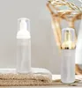 50ml Travel Foamer Bottles Frosted Plastic Foam Bottles with Gold/Silver Pump Hand Wash Soap Mousse Cream Dispenser Bubbling Bottle BPA Free