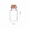 Hot Koop Kleine Mini Corked Bottle Fials Clear Glass Wishing Drift Bottle Container met Cork .5ml 1 ml 2 ml 3 ml 4ml 5ml 6ml 7ml 10ml 15ml