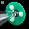 Natt Glow 7 "UFO Mushroom Vattenrör Rökning Tillbehör Bubbler Tobaksrör inklusive glasskål Hookahs för torrt kräver flashvärme