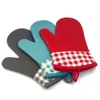 Silicone Oven Gloves Microwave Oven Mitts Slip-resistant Heat Resistant Bakeware Kitchen Cooking Cake Baking Tools HHA1682