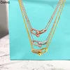 Donia Bijoux Collier De Luxe Mode Européenne Et Américaine Bambou Titane Acier Micro-set Zircon Pendentif Designer Accessoires De Cadeau