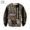 PLSTAR COSMOS Pato Caça Animal Caçador Camo Tatuagem Cão Tracksuit Pulôver Streetwear 3DPrint Zip / Hoodies / Camisolas / Jacket 13 C1117