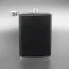 Hip Flask 9oz/250ml 10oz/280ml 12oz/330ml Wine Bottles Alcohol Whisky Pocket Cup Stainless Steel PU Leather Wrap In Paper Box Medium Size