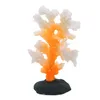 Artificiale luminoso corallo pianta acquario ornamenti in silicone anemone di mare acquario decorazione del paesaggio accessori acquario Y200917