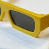 Zwarte rechthoekige zonnebril Grijze lens Sportzonnebril voor heren Coole hiphopbril Mode-accessoires Oogkleding met doos6082163