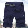 Tactical Waterproof Shorts Men Cargo Summer Quick Dry Short Trousers Man Outdoor Sport Trekking Camping Fishing Thin Sweatpants 220312