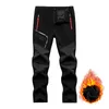 Pantalon d'hiver chaud en polaire pour hommes, randonnée, trekking, pêche, camping, escalade, pantalon d'extérieur épais 201126