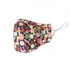 Floral Print Mask Breathable Foldable Mouth Masks Anti Dust Washable Reusable Sunscreen Masks Face mask without filter Mask CCB3476