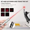 2022 new 1 Mini USB Rechargeable Red Laser Pointer White LED Torch Light UV Flashlight Cat Dog Pet Toy Money Detector Blacklight with Metal