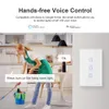 SONOFF T0US TX Smart Home WifiAPP Pannello di controllo remoto in vetro Light Touch 1Gang Interruttore a parete retroilluminato a LED Funziona con Alexa IFTTT8294605