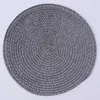 Ручная плетение Placemat Plate круглый коврик PP изоляционные подушки гоменной среды защитные аксессуары новое прибытие 1 6HJ K2