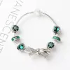 Nieuwe mode 925 zilveren armbanden bedelarmband boog knoop armbanden charm kralen bangle DIY Sieraden voor Kerst en valentijn cadeau