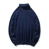 Varsanol vintertröja män bomullskurtlenhals tröja toppkläder svart blå stickad tröjor tröja för män vinter överdimensionerade 201125