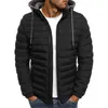 Fleece Parka Coat Mens Winter Thick Hooded Cotton Outwear Men Fashion Jacket Male Casual Brand Clothing 201114