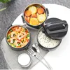 Thermos Lunch Box Thermos Food Jar Keep Food Hot Container Thermal Insulation Storage 304 Stainless Steel Vacuum Flask Box 201015