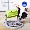 Roller Cat Dog Feeder Réglable Pet and Food Bowl Jouets Fournitures Y200917