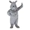 Mascotte di Halloween Rhino Costume di alta qualità Cartoon Rhinoceros Outfit Caratteri Abito per adulti CARNIVALE CARNIVALE CARNIVALE COMPLETTO COMPLETTO OUTDOOR OUTDOOR