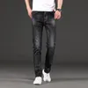 Marque Hommes Skinny Jeans Élastique Slim Pantalon Jean Homme Mode Casual Denim Pantalon Noir Plus La Taille 40 42 44 201128