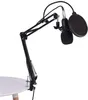 Microphone Condenser Microphone Arm Stand Po-p Filter Cap Kit Record Accessory for Computer YouTube Singing Studio Recording & Broadcast