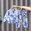 Toddler Boy Cute Panda Full Print Clothing Set Pocket Pullover Tops+ Pants 2PCS Sets Kids Spring Autumn Causal Tracksuit 220218