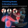 Vibradores de tomada anal vibradores para homem 360 rotativa massageador prstata 10 frequncia vibrao bluetooth app controle brin