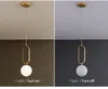 Nordique De Luxe LED Or Ronde Boule De Verre Pendentif Lumières Moderne Suspension Lampe Salon Chambre Maison Lumière Intérieure cadeau du nouvel an