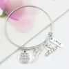 Nieuwe Collectie Groothandel Roestvrij Staaldraad Bangle Zinklegering I Love Swimming Charms BraceletBangle Voor Zwemmers Meisje Gift Sieraden Pulsera