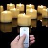 원격, 원격 LED 촛불, 작은 차 빛, 파티 촛불, 전자 양초 원격 Y200109와 함께 12 또는 24 배터리 봉투 팩