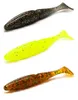 8 pçs / lote Softbait Softbait 3.5G / 75mm Plástico Worm Bass Artificial Jerk Jerkbait isca de pesca isca para o equipamento Texas