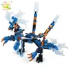 HUIQIBAO 1 set Ninja Dragon Building Blocks Ninja Bricks set Azione KAI JAY ZANE Cole Figure città giocattoli educativi per bambini LJ200928