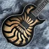 Custom Wylde Odin Graal Charcoal Burst Buzzsaw Guitarra Elétrica Aceite Guitarra Bass Oem