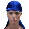 Men039s cetim durags bandana turbante perucas homens seda durag headwear bandana moda pirata chapéu acessórios para o cabelo yhm2667085569