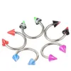 Anelli per ombelico Intera promozione 110 pezzi Modelli misti Colori Set di gioielli per il corpo Resina Sopracciglio Ombelico Pancia Labbro Lingua Naso Piercing Bar7504678