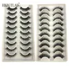 Falsche Wimpern HBZGTLAD 2–10 Paar 6D-Faux-Nerzwimpern, Volumen, flauschig, weich, künstliche Wimpern, wispy, natürliche lange Verlängerung