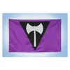 AX Lesbian Pride Purple Labrys Flags Flags 3x5 Foot 100D Полиэстер высокое качество с двумя латунными втулками