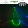4 objektiv RGB Fullfärg Mönster DMX BEAM NETWORK LASER LIGHT HOME GIG PARTY DJ Stage Lighting Sound Auto A-X4