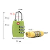 Combinatie Lock Resettable Customs Locks Mini Portable Travel Bagage Hangslot Suitcase Anti Diefstal High Security