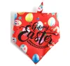 Easter Dog Apparel Bandana Medium Large Dogs Triangle Bibs with Easter-Eggs and Rabbit Star Printing Easter-Dog Kerchief