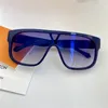 1258 Nova moda óculos de sol com proteção UV para homens e mulheres moldura quadrada vintage lente de uma peça popular qualidade superior vem com 2118