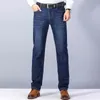 Jeans da uomo primavera autunno autunno slim fit moda business classico stile classico stile denim pantaloni pantaloni casual maschile nero blu, 1899