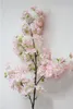 4 вилки Поддельный Cherry Blossom Flower Branch Бегония SakuraTree Стволовые для проведения венчания Декор Дерево Искусственный декоративный 4A