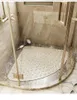 Bath Mats El Toilet Fan-shaped Suction Cup PVC Floor Mat Shower Room Sector Home Bathroom Non-slip Circle